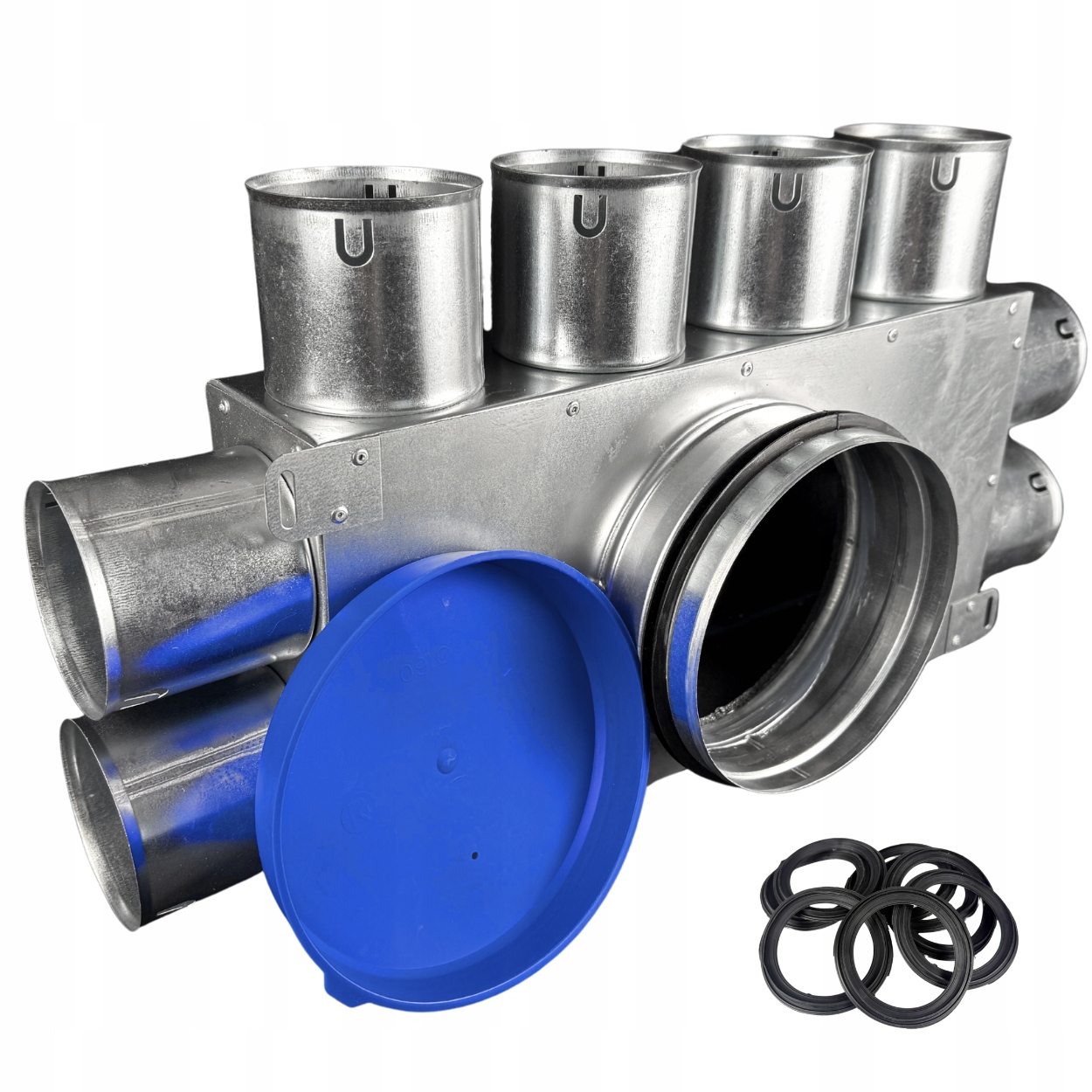 Ventilační rozdělovač 8x63 mm fi 160 Rekuperace fi 63