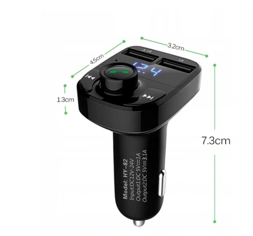 TRANSMITER SAMOCHODOWY DUAL ŁADOWANIE ROZMOWY MP3 Model Inna