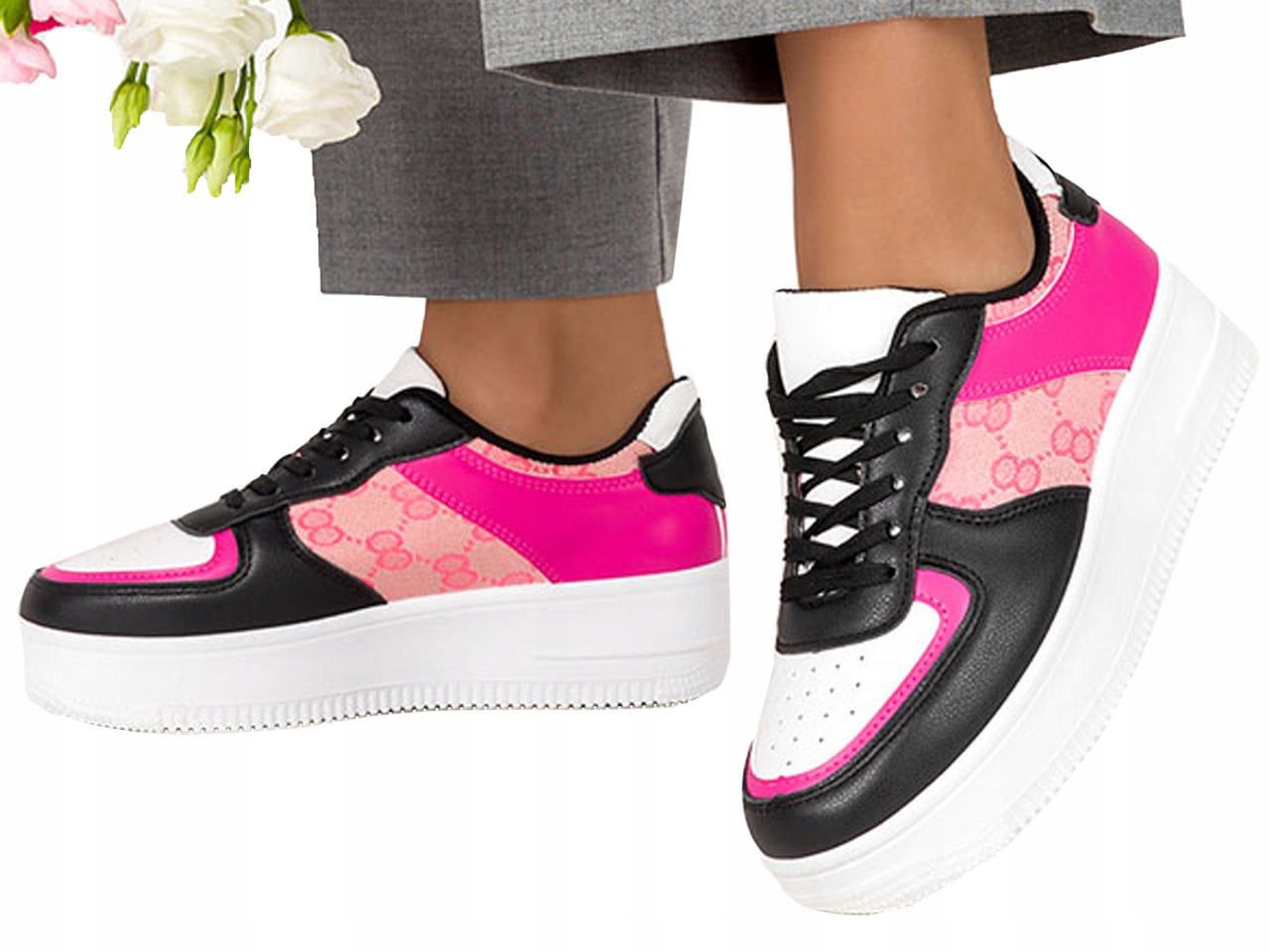 CREEPERSY DAMSKIE TRAMPKI NA GRUBEJ PODESZWIE r 36