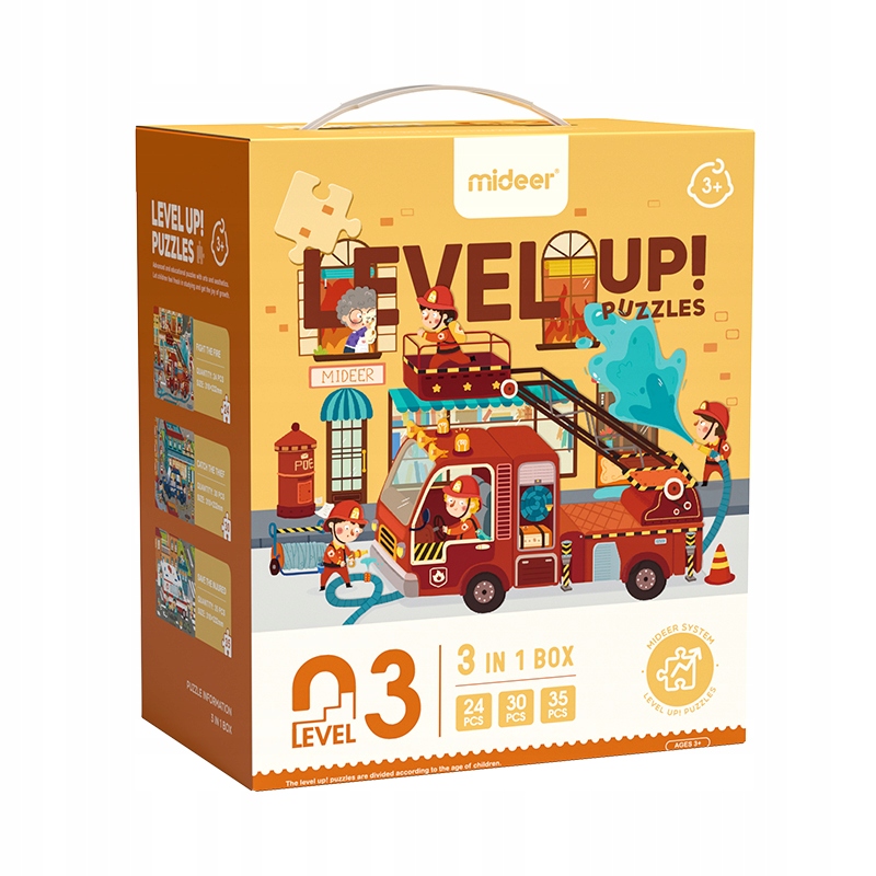 

Mideer Puzzle progresywne Samochody Auta 3w1 3+