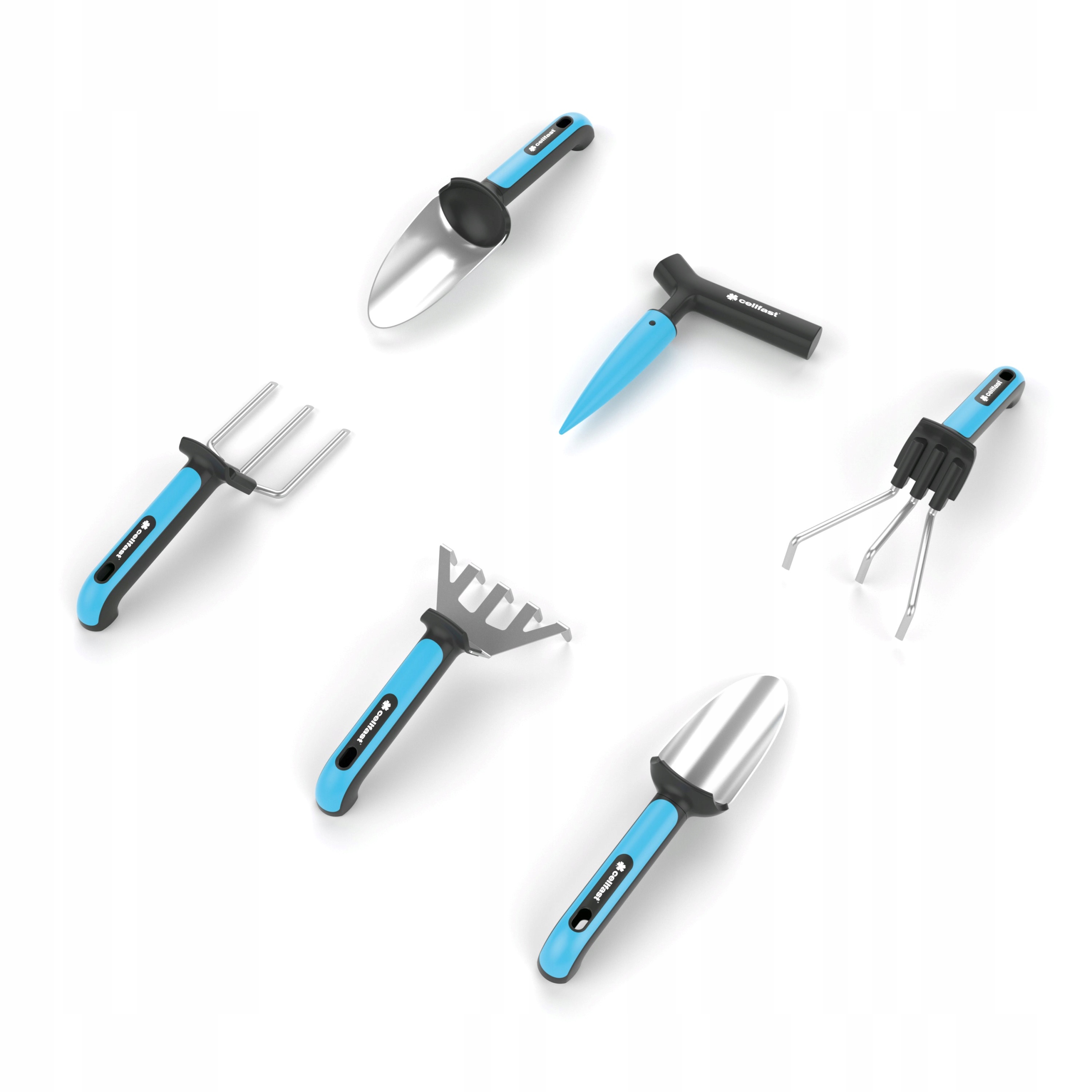 CELLFAST NARZĘDZIA DO PIELĘGNACJI ROŚLIN ŁOPATKI GRABKI PIKOWNIK WIDEŁKI 6e Marka Cellfast