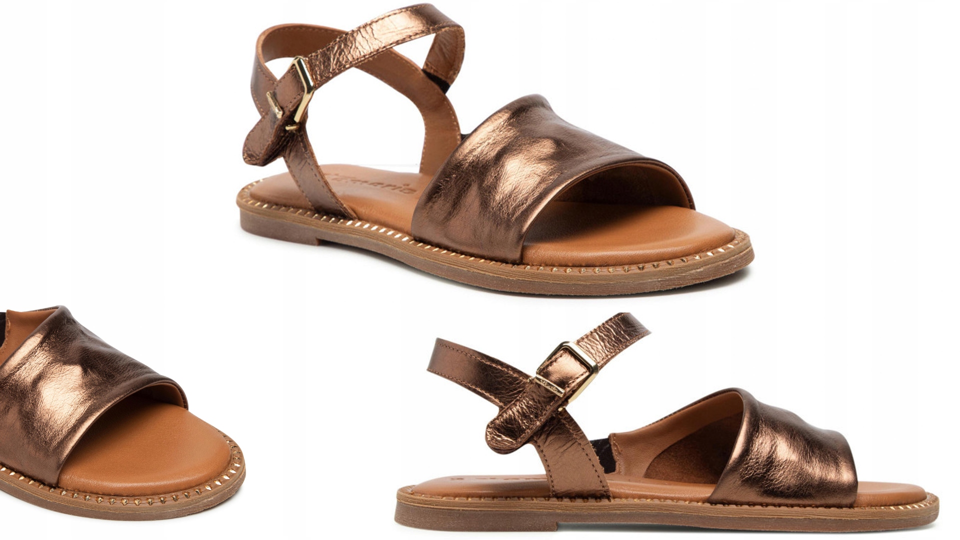 Měkké dámské Sandály Tamaris 28120 Měděné VEL.37