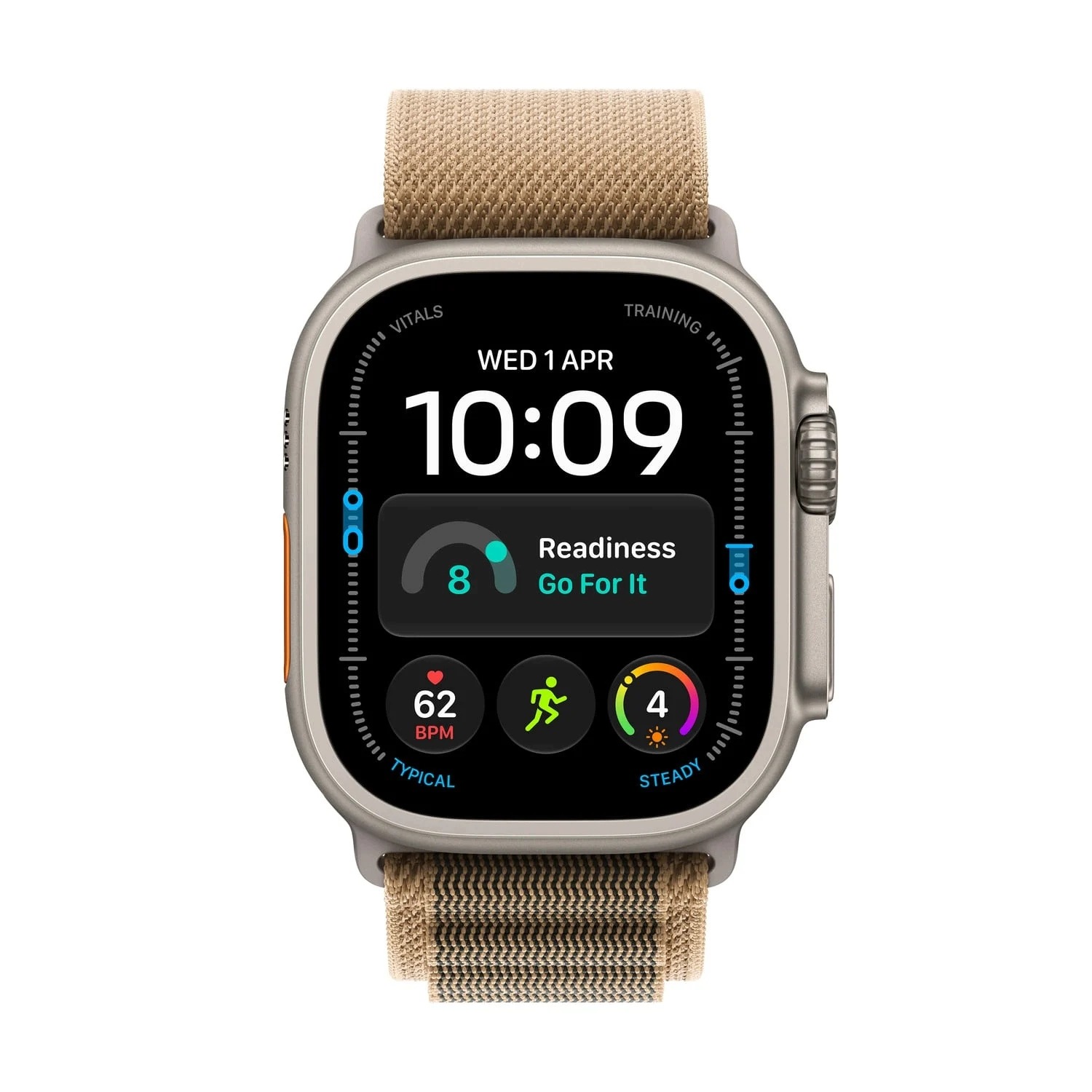 Apple Watch Ultra 4 GPS+Cell 49 mm Titan Přírodní Řemínek Alpine Šedá-S
