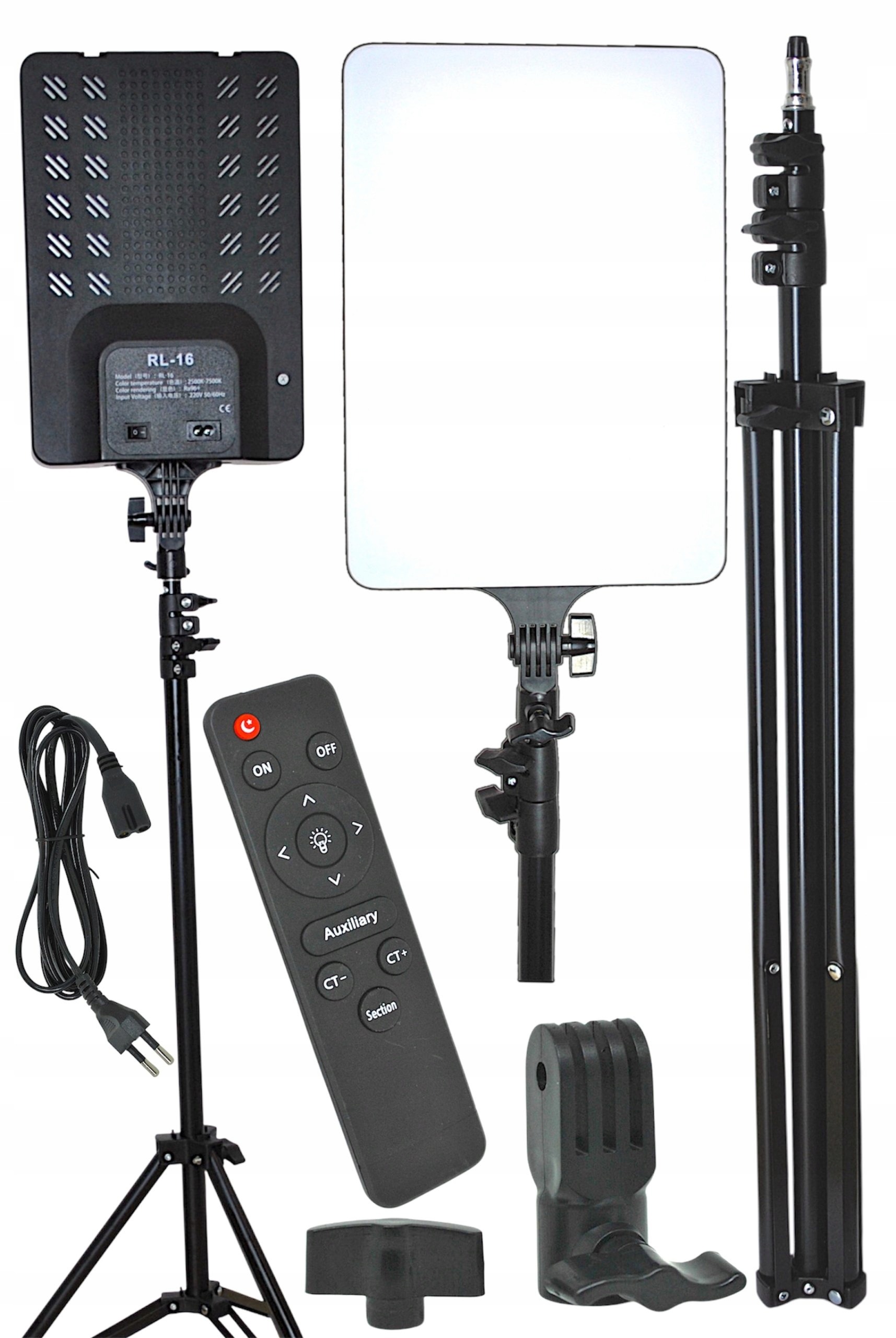 Studiová lampa Foto Panel Led 80W RL-16 Stativ 200 cm 220V 3000-6500K