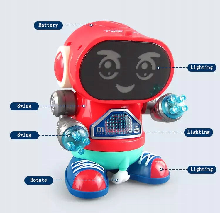 Robot Tańczący Interaktywny Światło Dźwięk Certyfikaty, opinie, atesty CE