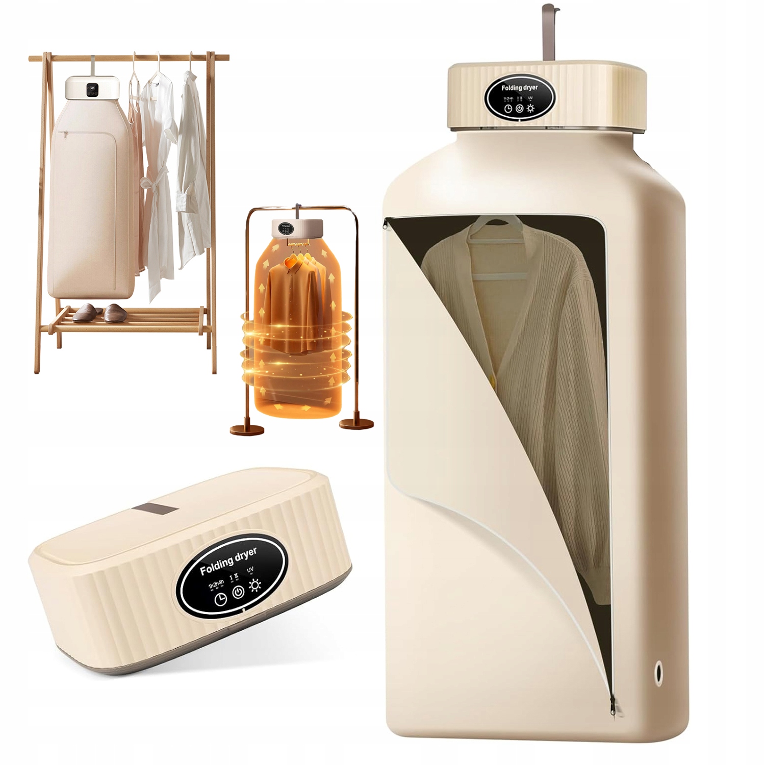 Levně Sušák S Uv Zářením Béžová, Tichá, 45 Db, 3 Úrovně