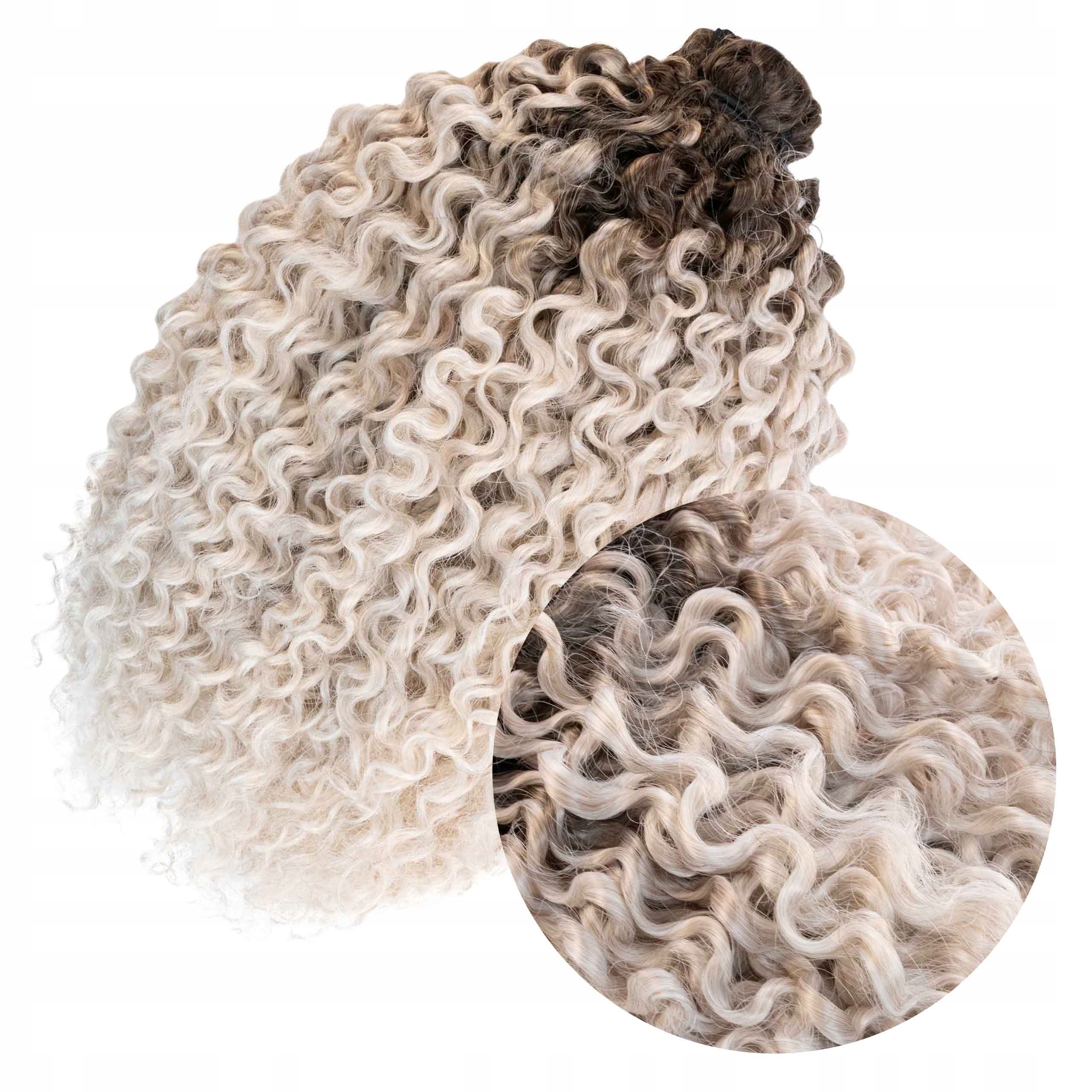 Włosy syntetyczne sztuczne Afroloki Dream curl mocny skręt 260g 35cm ombre