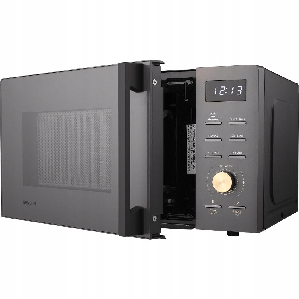 Mikrofalówka z Grillem Sencor Smw 5520BK Zegar 8-Auto Programów Czarny Mat