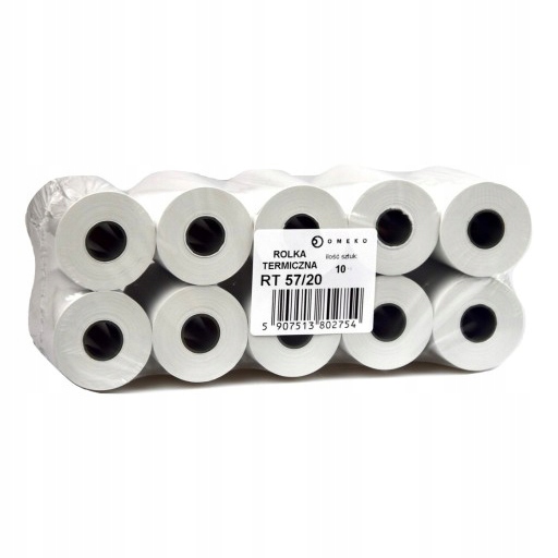 

Rolka termiczna Omeko do kasy 57mm/20m 10 szt