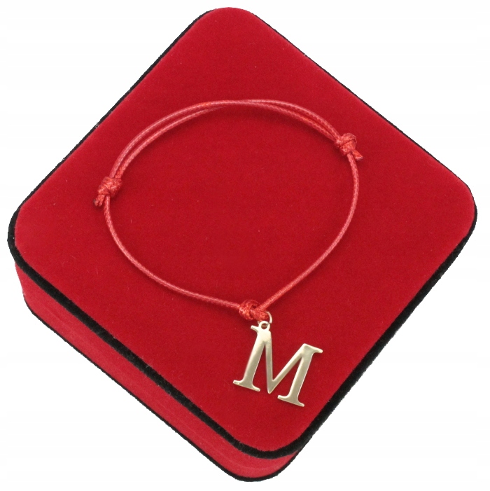 

Bransoletka Red litera M Stal Chirurgiczna
