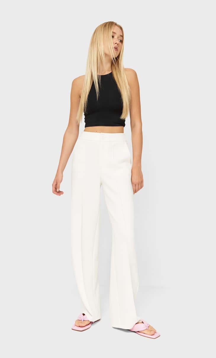 STRADIVARIUS CZARNY TOP BEZ RĘKAWÓW (M) Marka Stradivarius