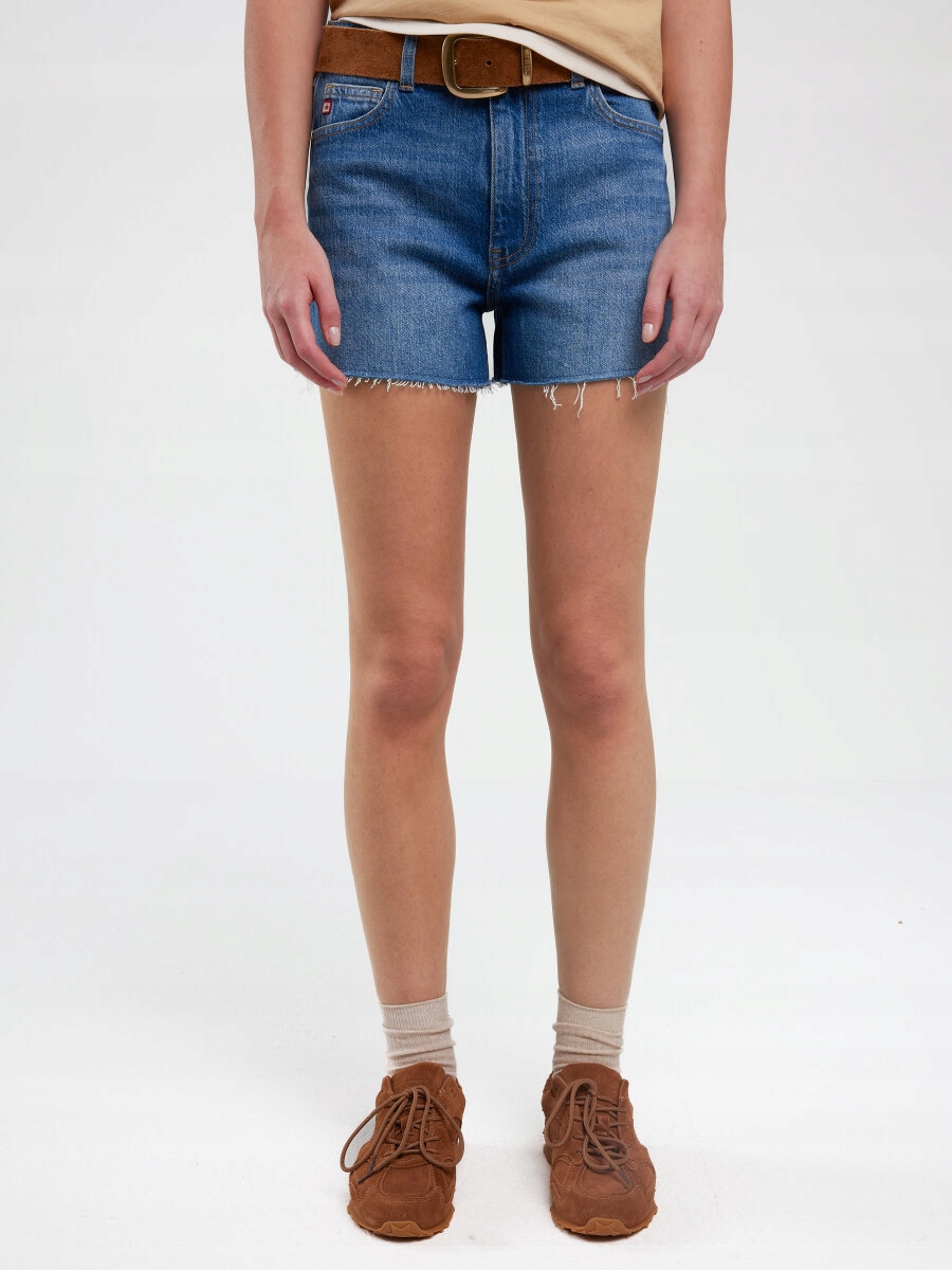 Big Star Szorty Damskie Jeansowe Niebieskie Authentic Girl 369 W28