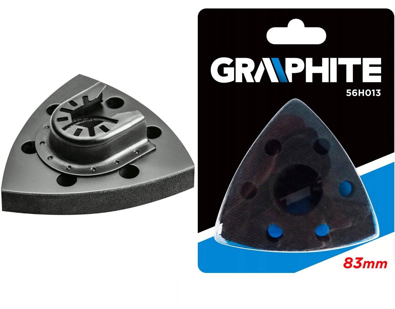 GRAPHITE STOPA SZLIFIERSKA Z RZEPEM 83mm do urządzeń wielofunk. 56H013