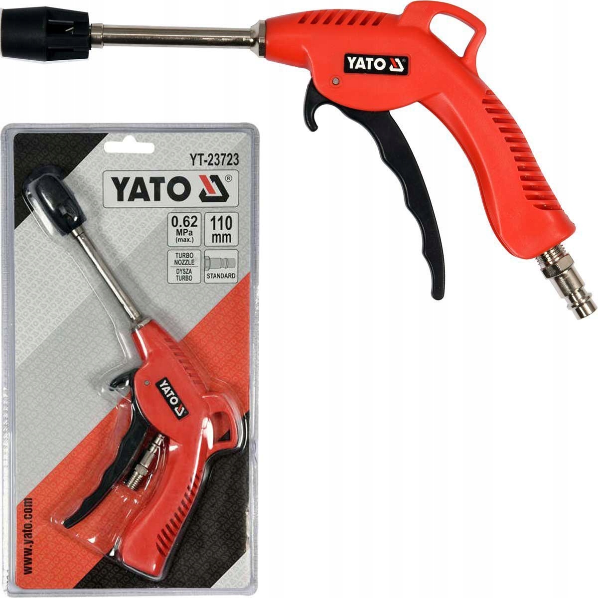 

Yato Pistolet Do Przedmuchiwania Długi 110mm Turbo