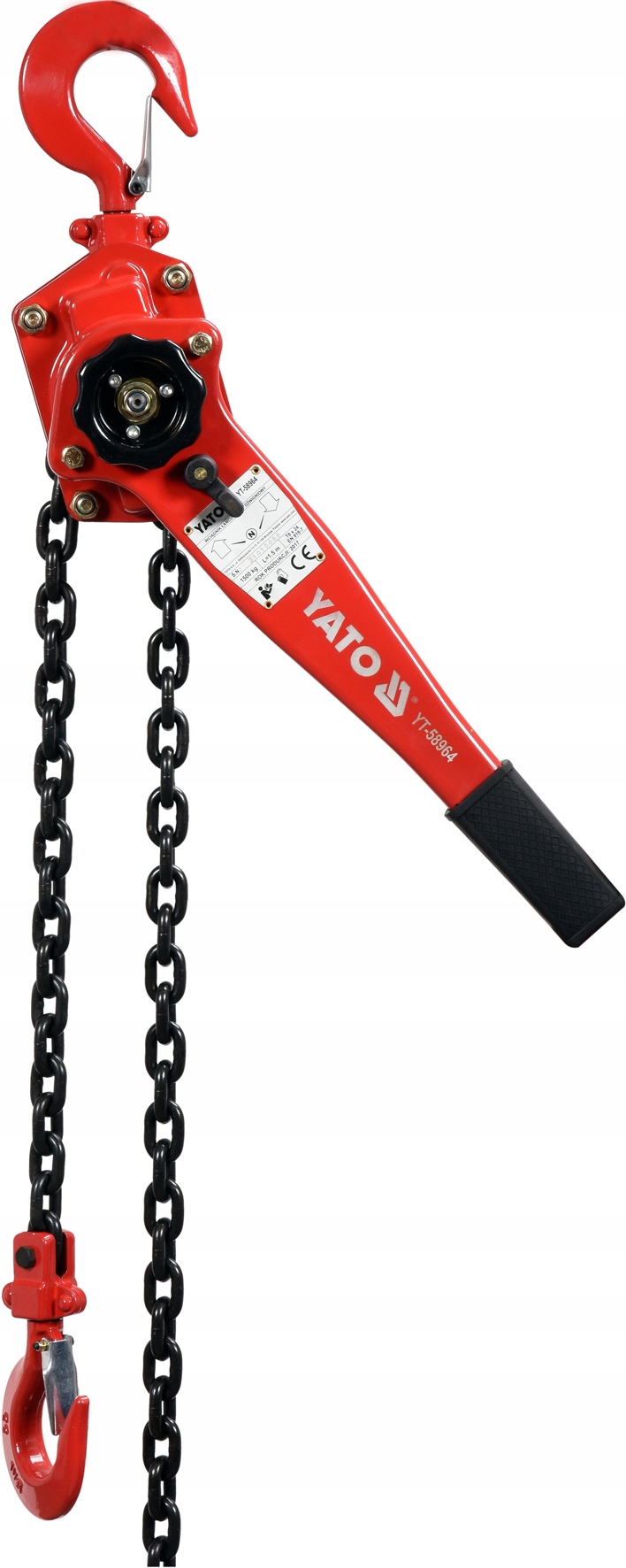 YATO WCIĄGARKA WYCIĄGARKA ŁAŃCUCHOWA 1500 kg 1,5T Marka Yato