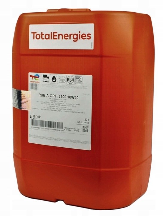 TOTAL RUBIA 10W40 20L. OPTIMA 3100 SILNIKOWY OLEJ