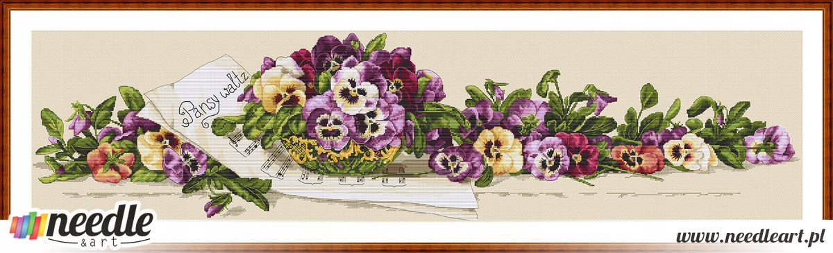 Křížková výšivka počítaná sada (kanva, mulina)