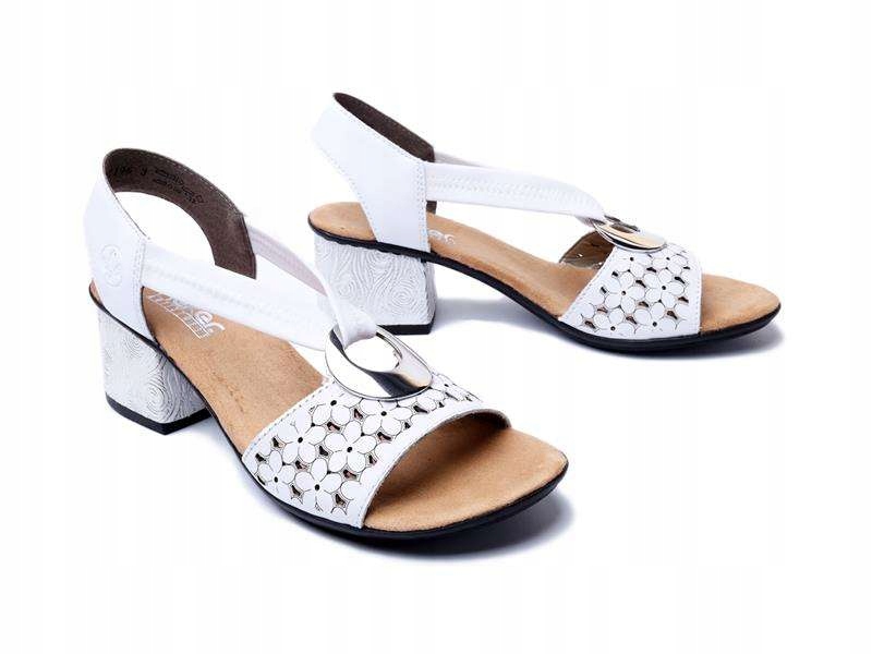 

Sandały damskie Rieker 64677-80 white r41