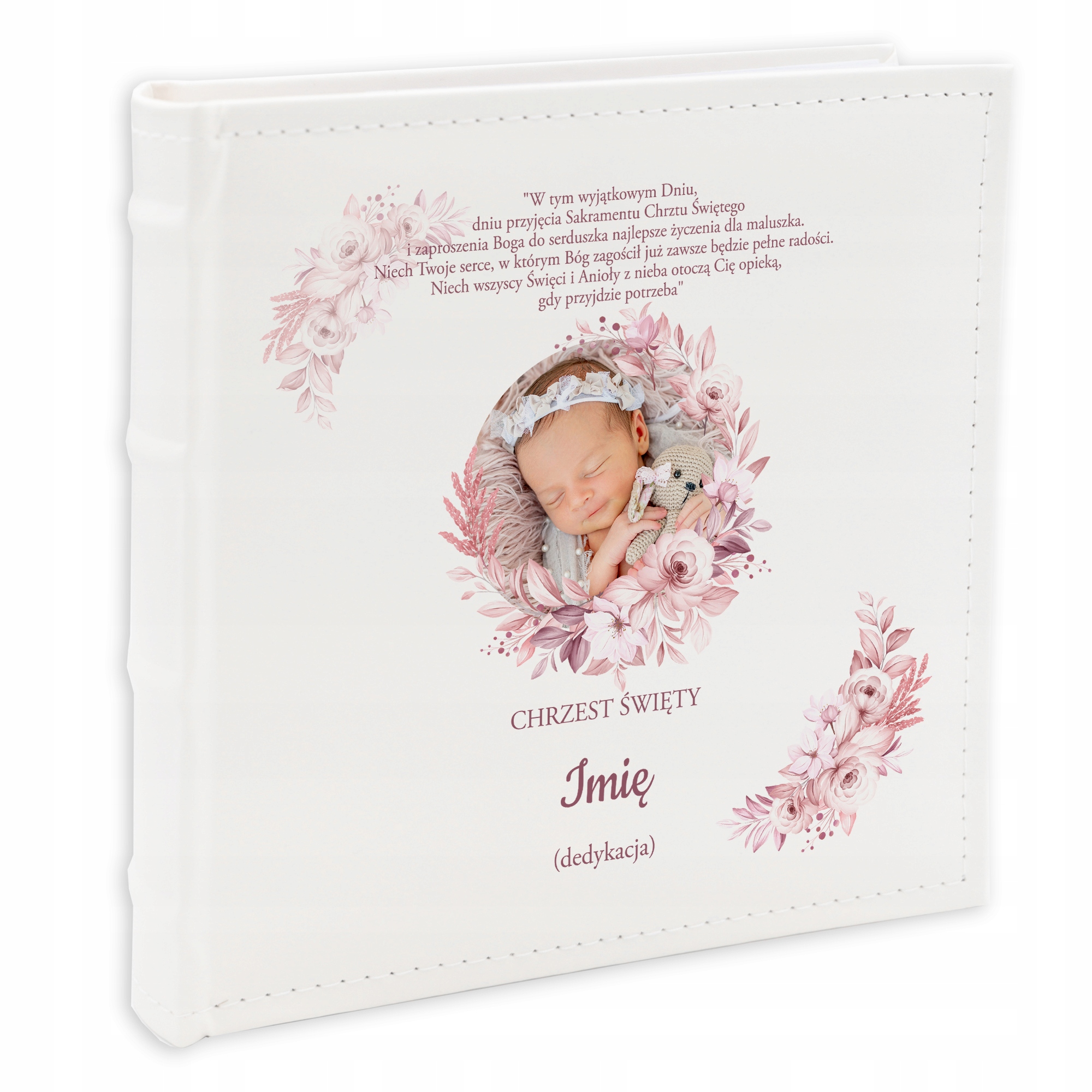 Album Na Fotografie 10x15cm Bílý Křest Svatý Dedikace Jméno Kreator