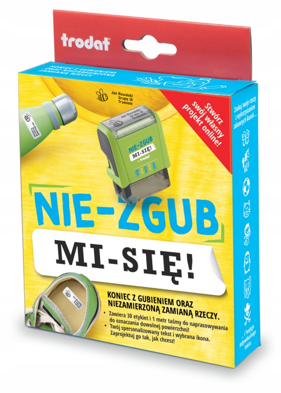 Pieczątka nie-zgub mi-się