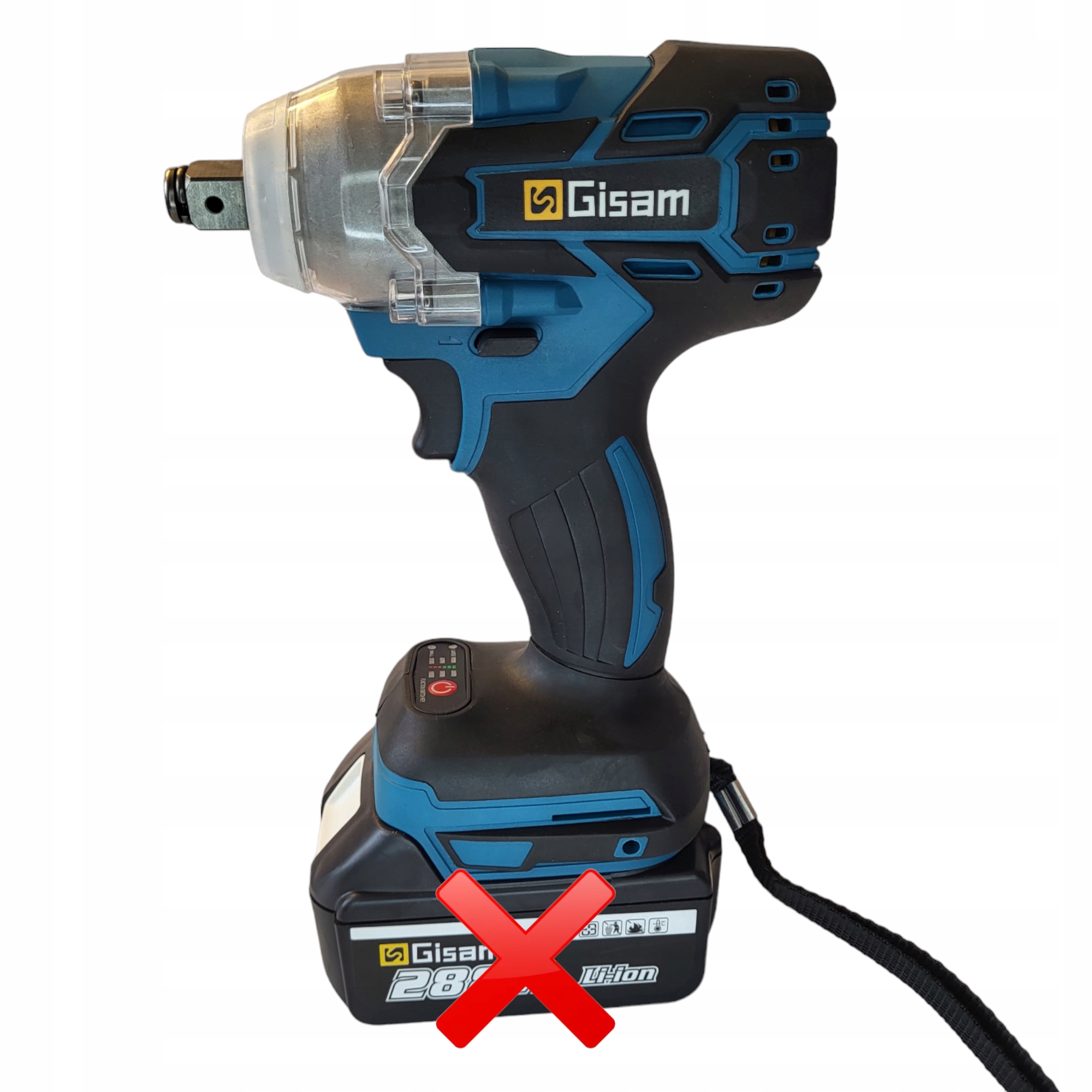 Bezszczotkowy KLUCZ UDAROWY Bezprzewodowy AKUMULATOROWY 1/2 cala + BITY 18V