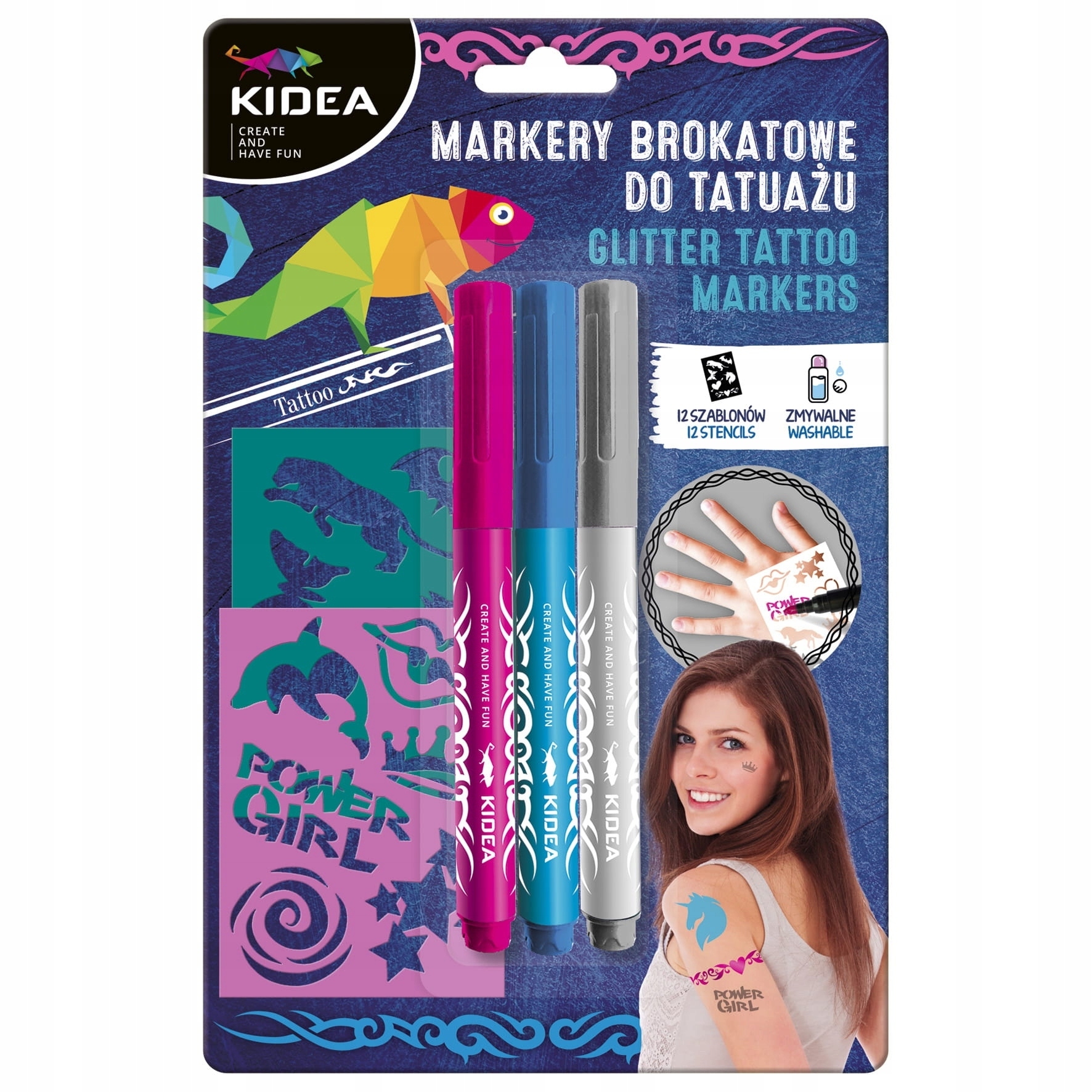 

Brokatowe markery do tatuażu Kidea (tzpkad)