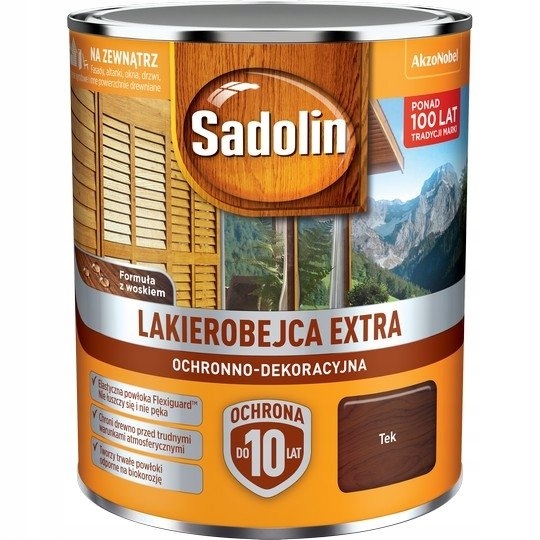 

Sadolin Extra lakierobejca 0,75L Tek Tik Teak 3