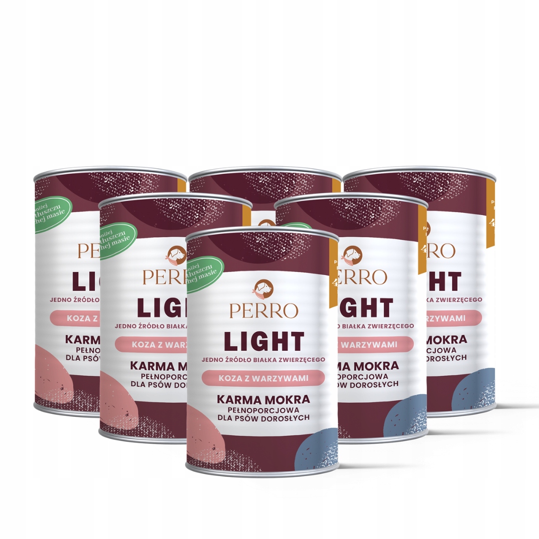 Levně Perro Light Monoproteinové Krmivo Vlhká koza se zeleninou pro psa 6x400 g