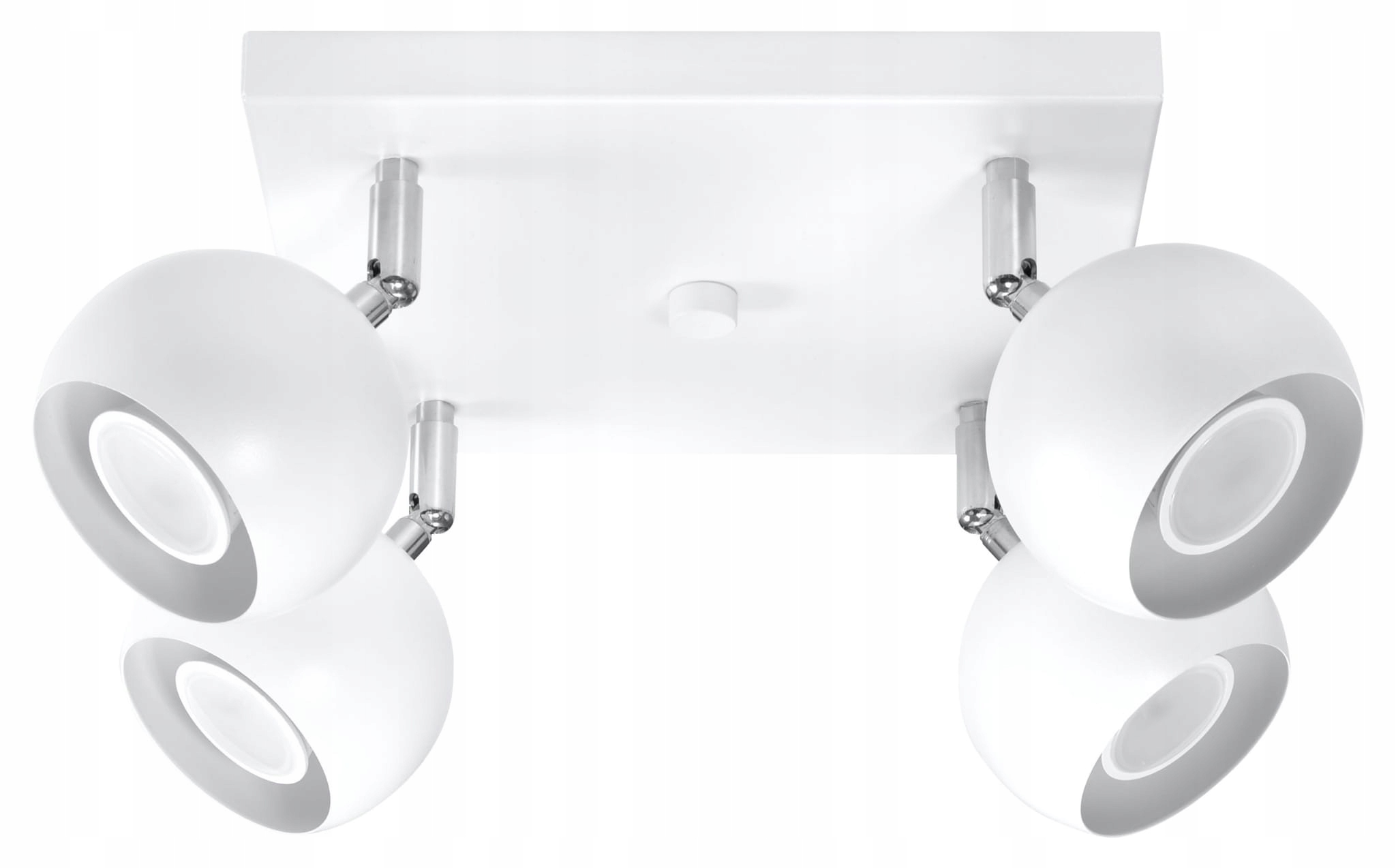 Stropná lampa Oculare 4 biela Sollux SL.0440