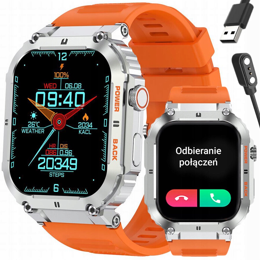 Smartwatch Mužský Gravity GT6-4 Vykonávanie Hovorov, Monitor Spánku (sg020d)