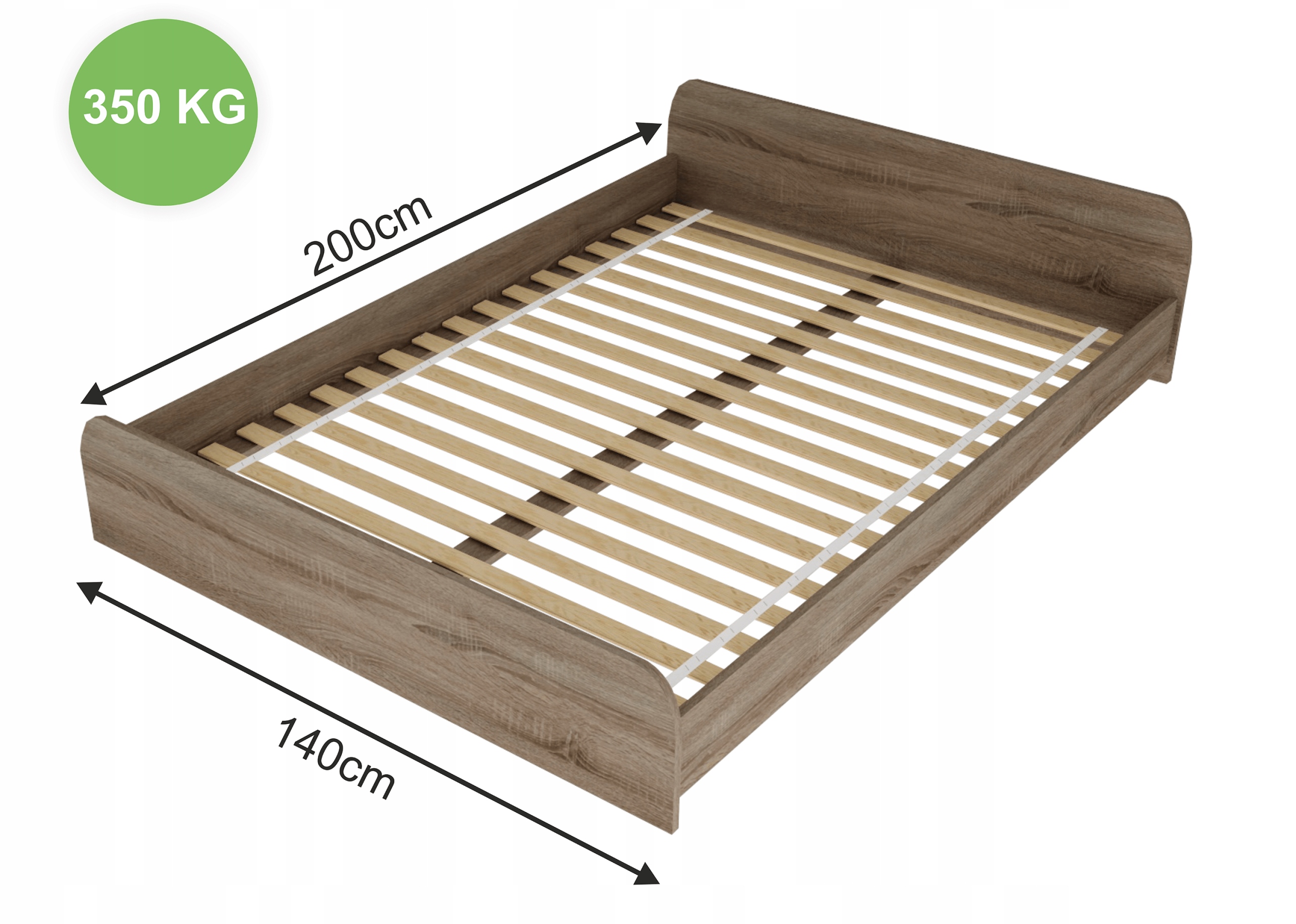 Stelaż, wkład łóżka pod materac 140x200 Marka inna