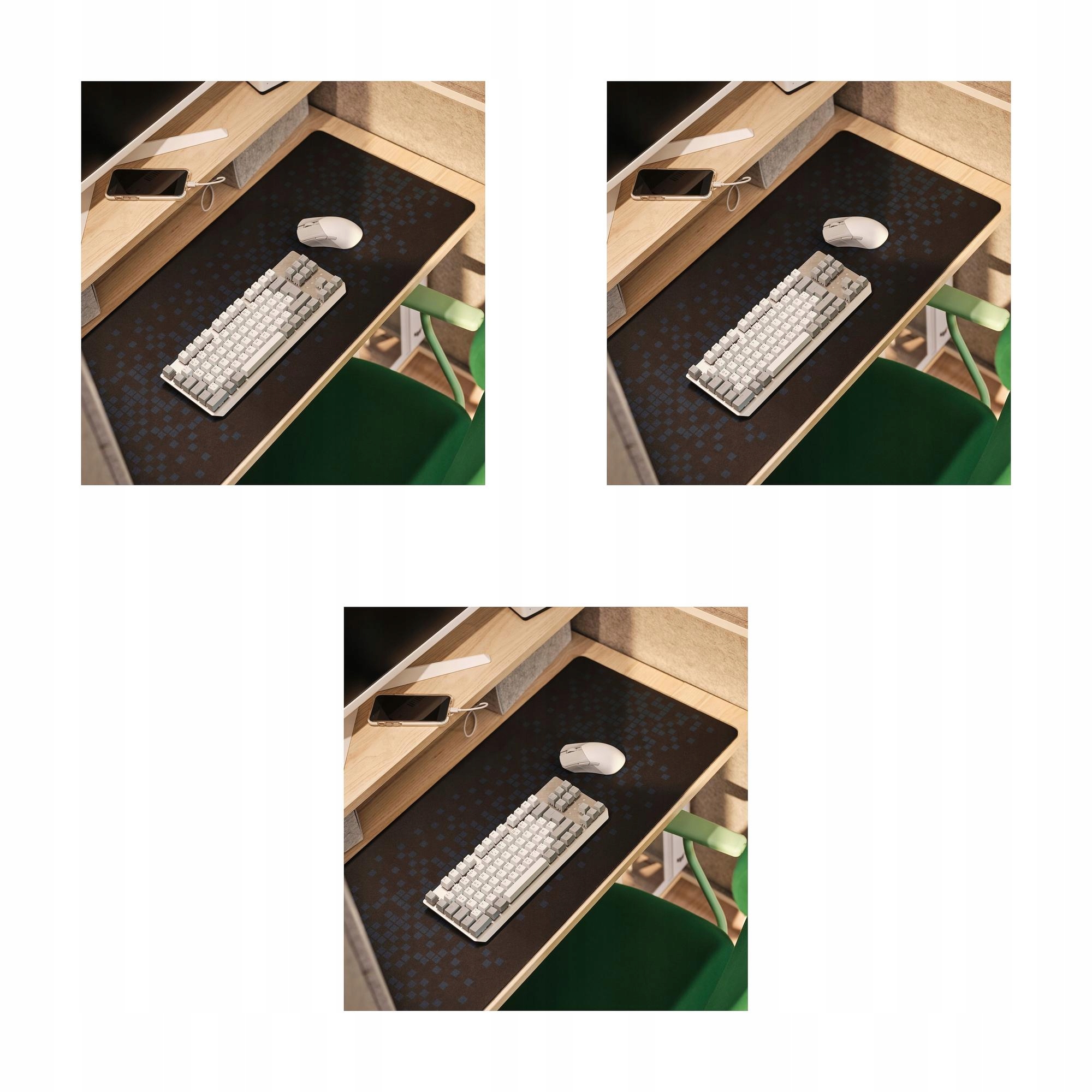 3 ks Podložka pod myš pro hráče 90x40 cm Brannboll