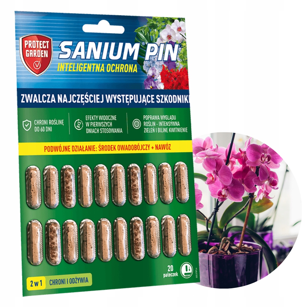 

Pałeczki Sanium Pin na mszyce mączlik Nawóz