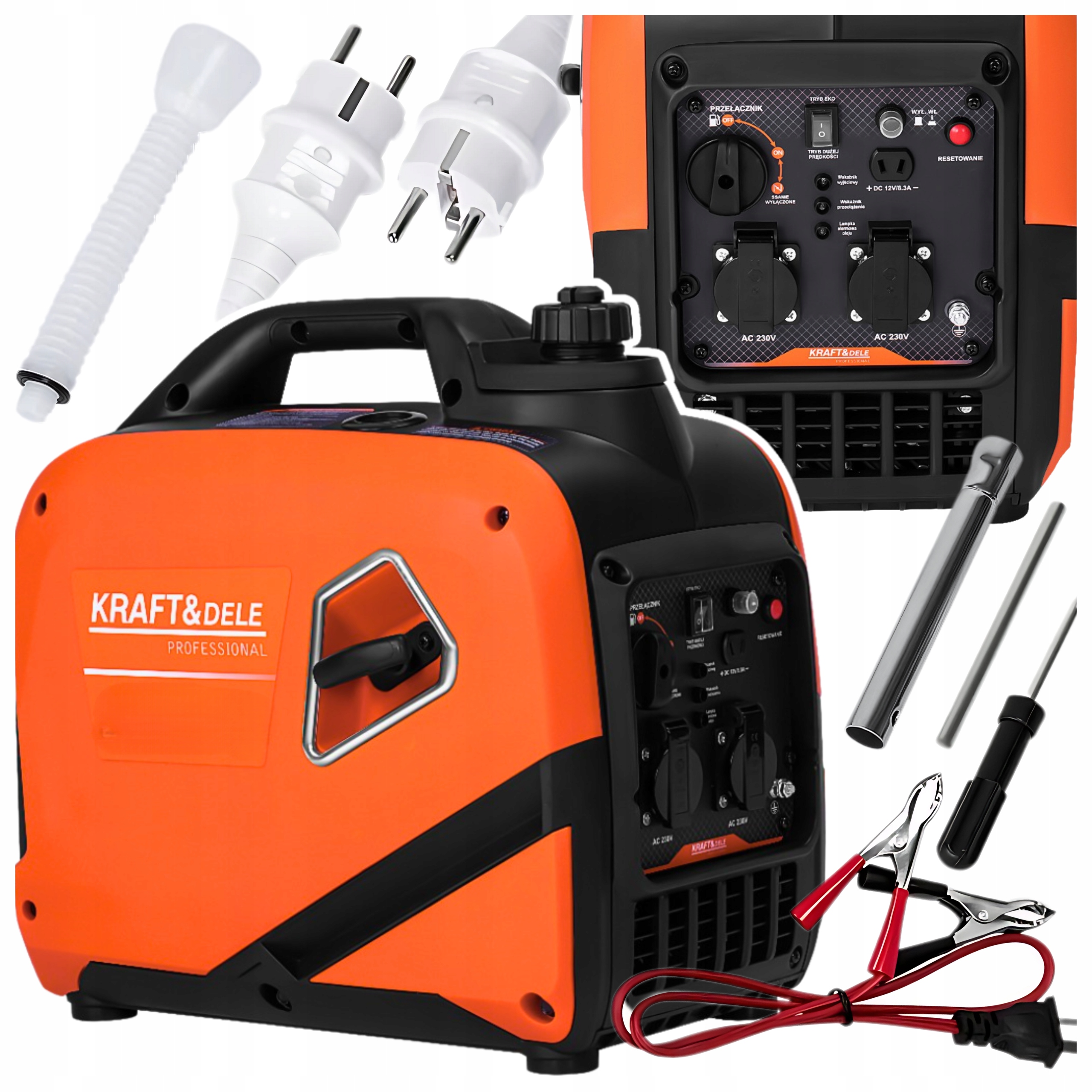 Cichy Agregat Inwertorowy Eko Prądotwórczy 2,6 kW Generator Prądu Miedziany