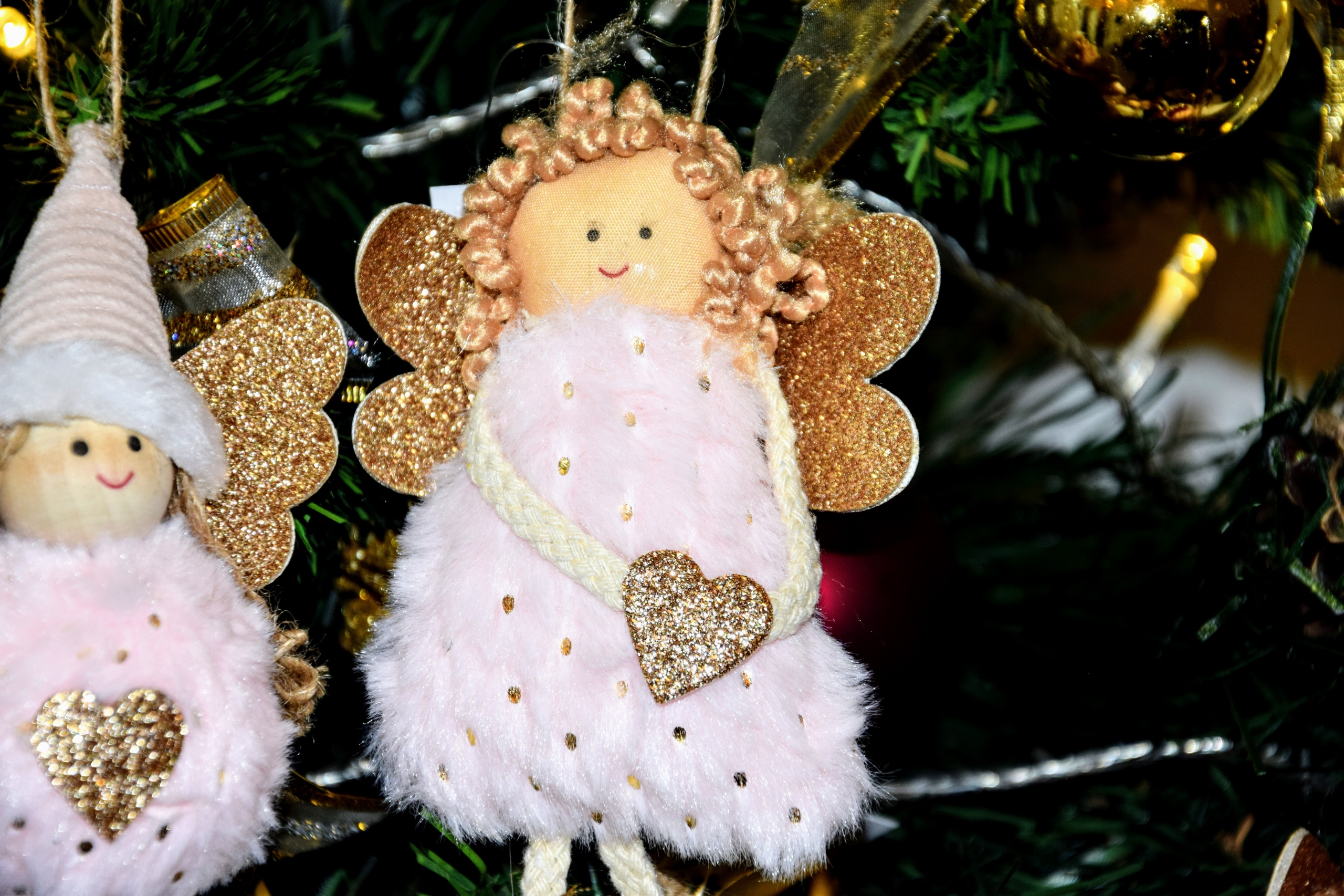 OZDOBA CHOINKOWA ANIOŁEK RÓŻOWY 9X10X3CM Kod producenta FC360