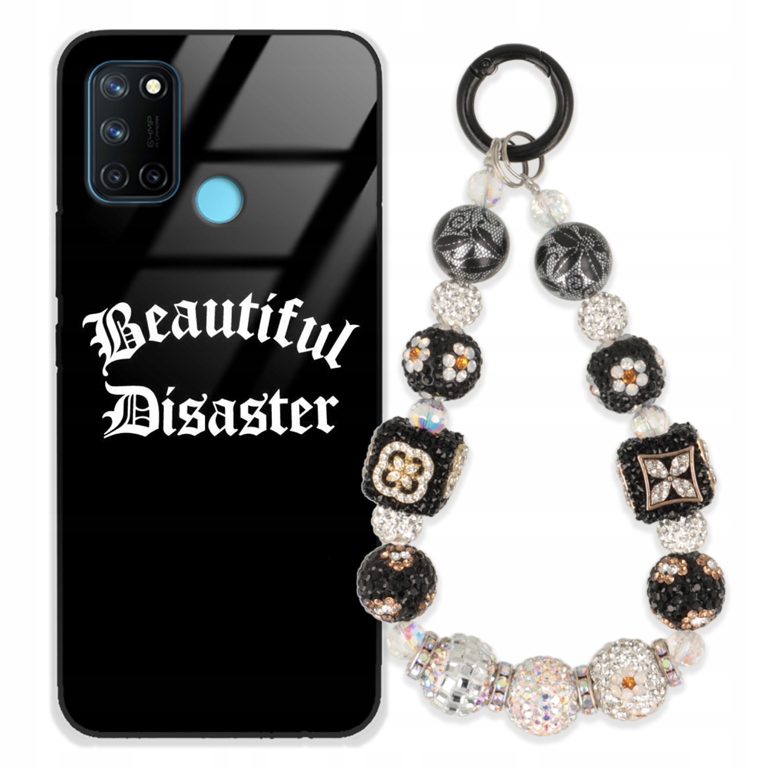 Puzdro Pre Realme 7i Case Glass| Kľúčenka Elegantné Premium Puzdro Vzory