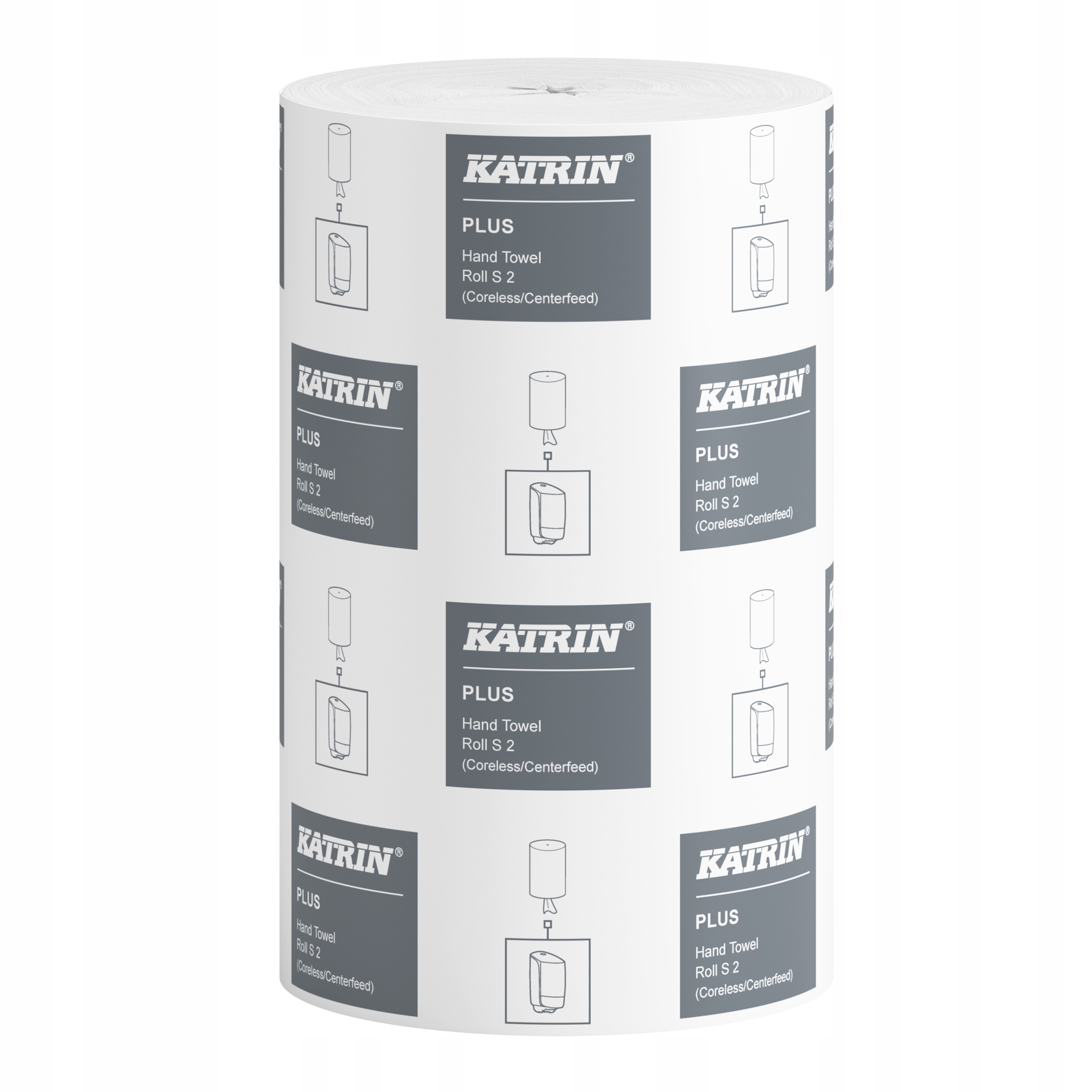 Ręcznik Papierowy Katrin Plus 2 Warstwy Biały Rolka 60m ref. 97494