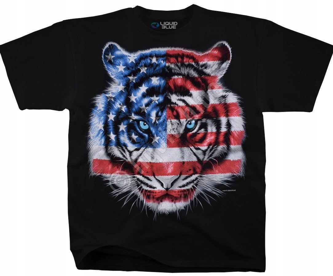 Vlastenecký tygr Liquid Blue M