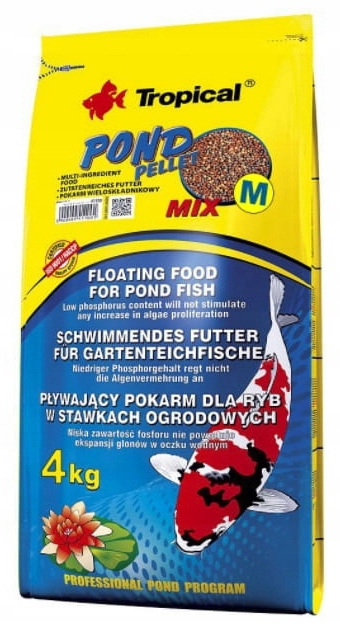 

Tropical Pond Pellet Mix Size M 4kg