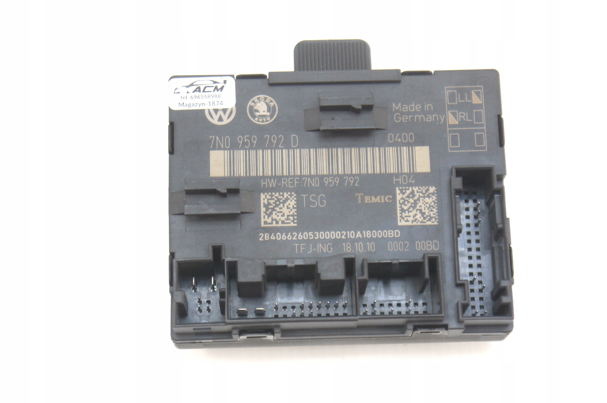 VW SHARAN MODUŁ STEROWNIK DRZWI 7N0959792D