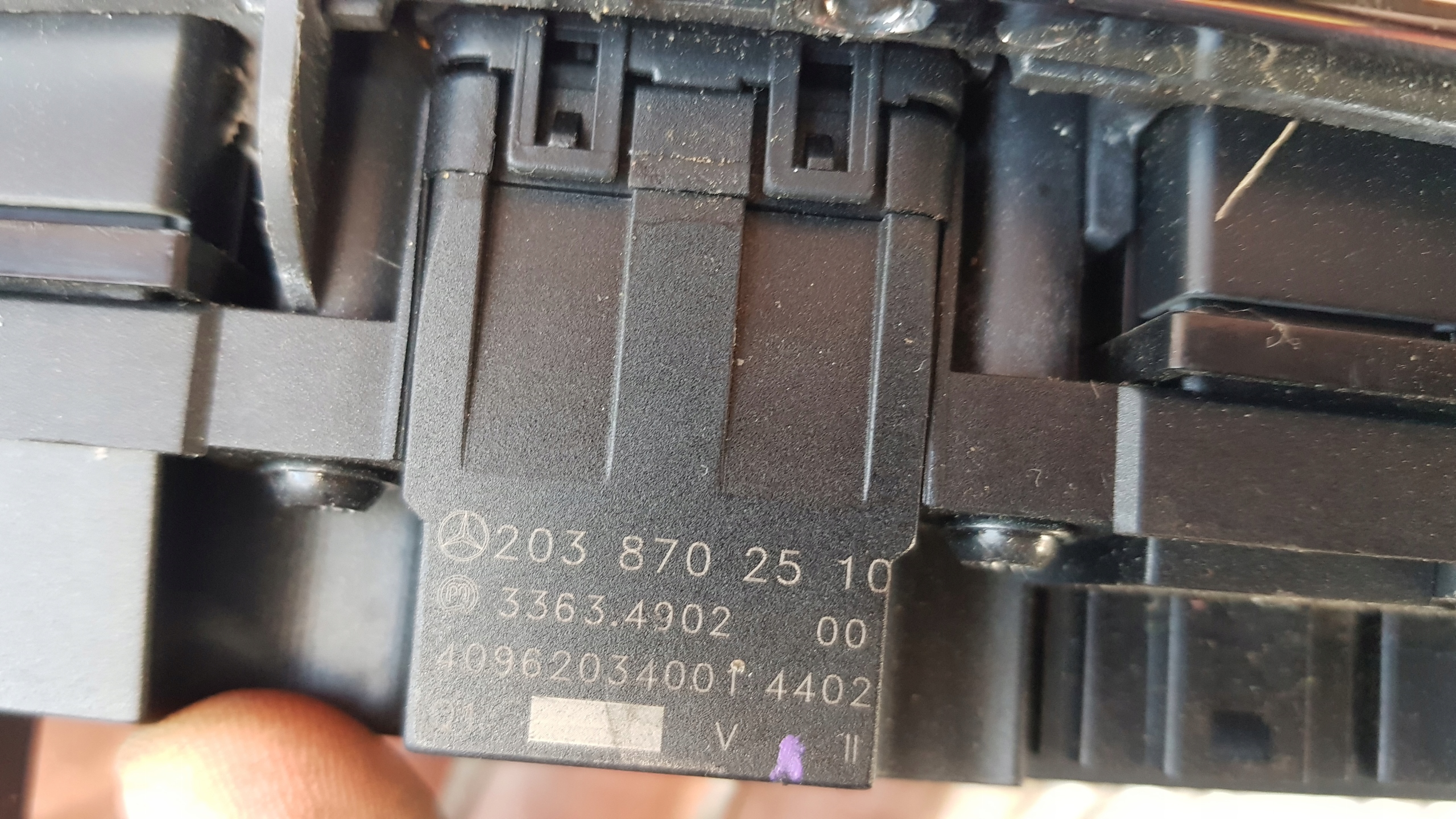 MERCEDES W203 Fensterschalter PANEL 2038702510