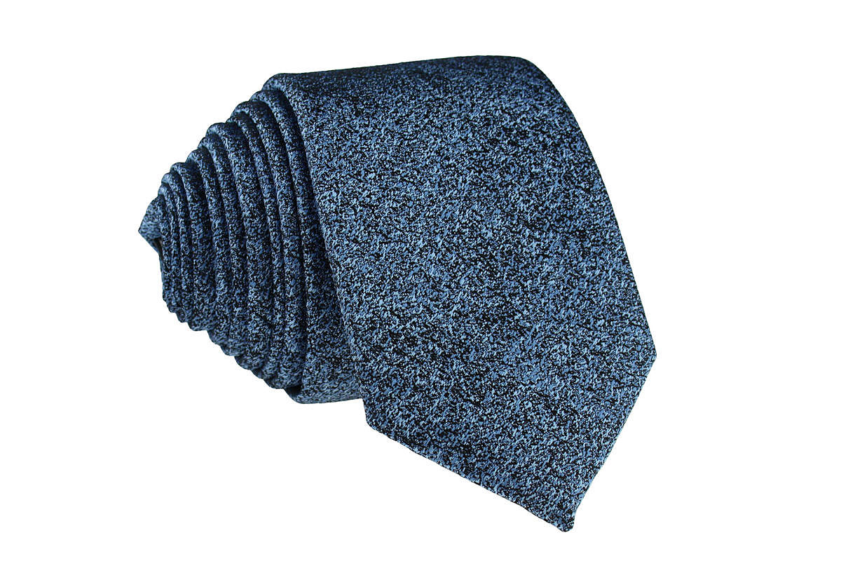 WĄSKI MĘSKI KRAWAT SLIM 6 cm NIEBIESKI LAZUROWY Marka Tissino