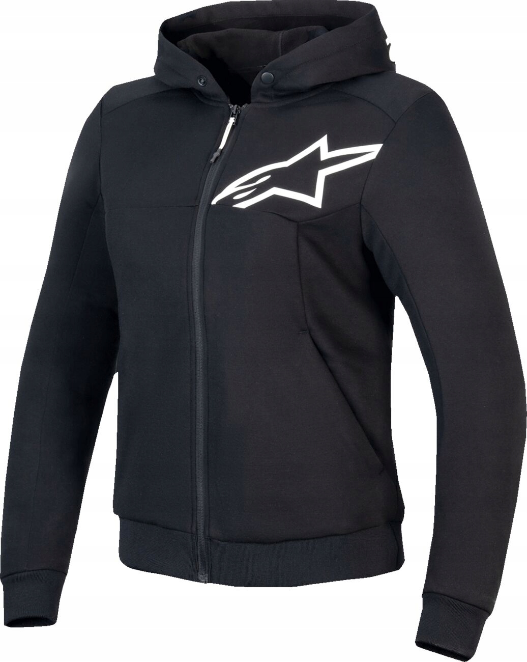 Dámska Motocyklová Mikina S Chráničmi Alpinestars Chrome V2 Bl/wh S