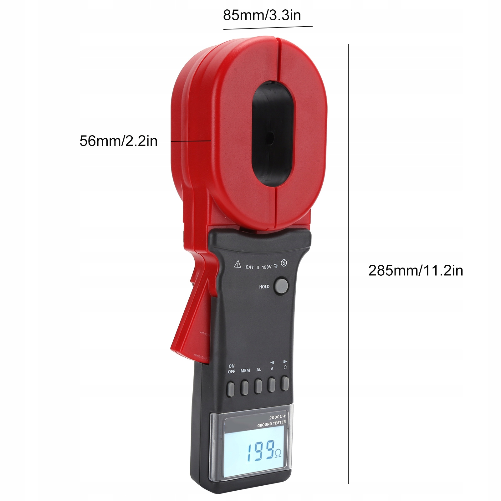 MIERNIK CĘGOWY PRĄDU CYFROWY LCD ETCR2000C Maksymalny pomiar 1 A