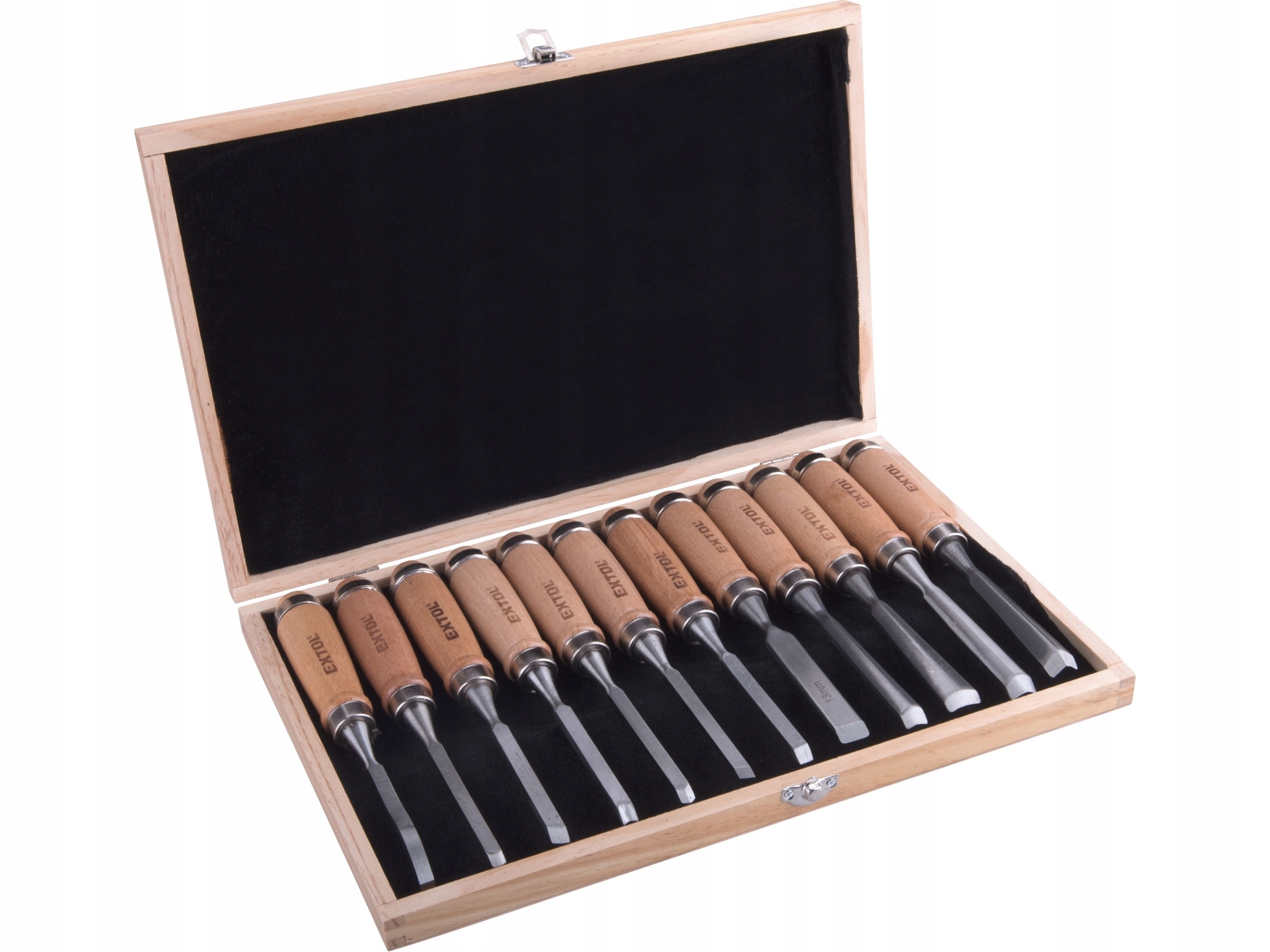 Sada truhlářských řezbářských dlát na dřevo 12 Ks různých tvarů, kazeta