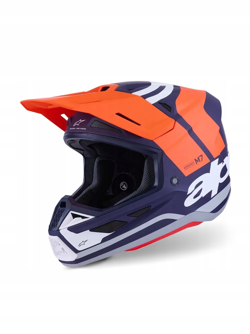 Prilba Alpinestars S-M7 Core orange/blue XL