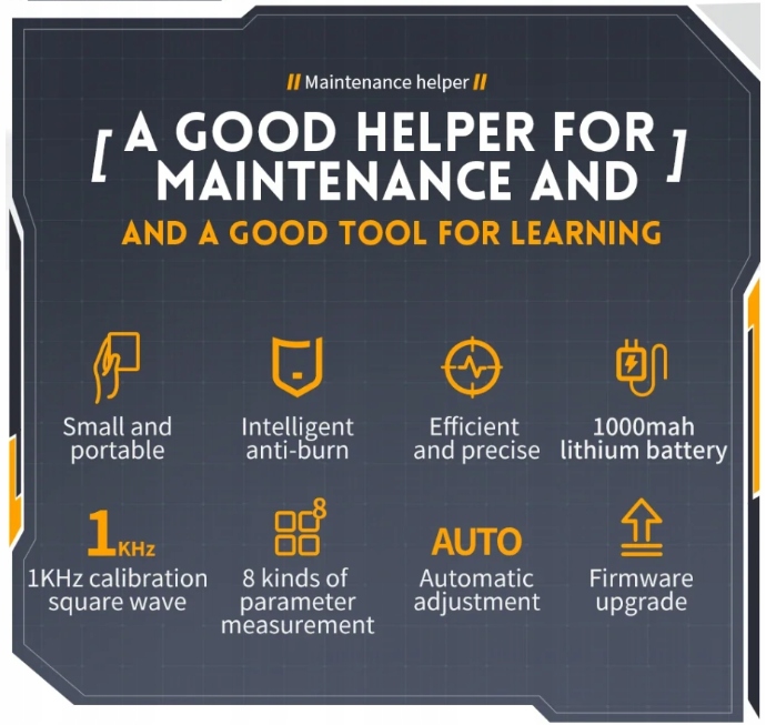 DSO153 mini oscyloskop z generatorem 1MHz 5MSa/s + sonda + adapter Fnirsi Marka Fnirsi