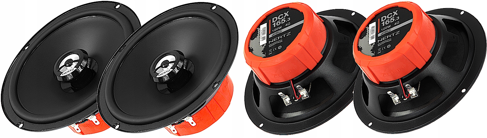 HERTZ 4 GŁOŚNIKI SAMOCHODOWE 165MM DO VW PASSAT CC B6 B7 ZESTAW PRZÓD + TYŁ Marka Hertz