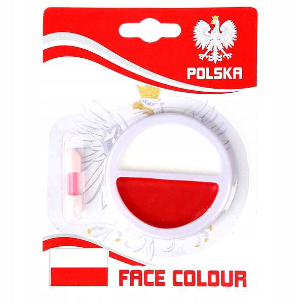 

Farba do malowania twarzy Polska na mecze kibic