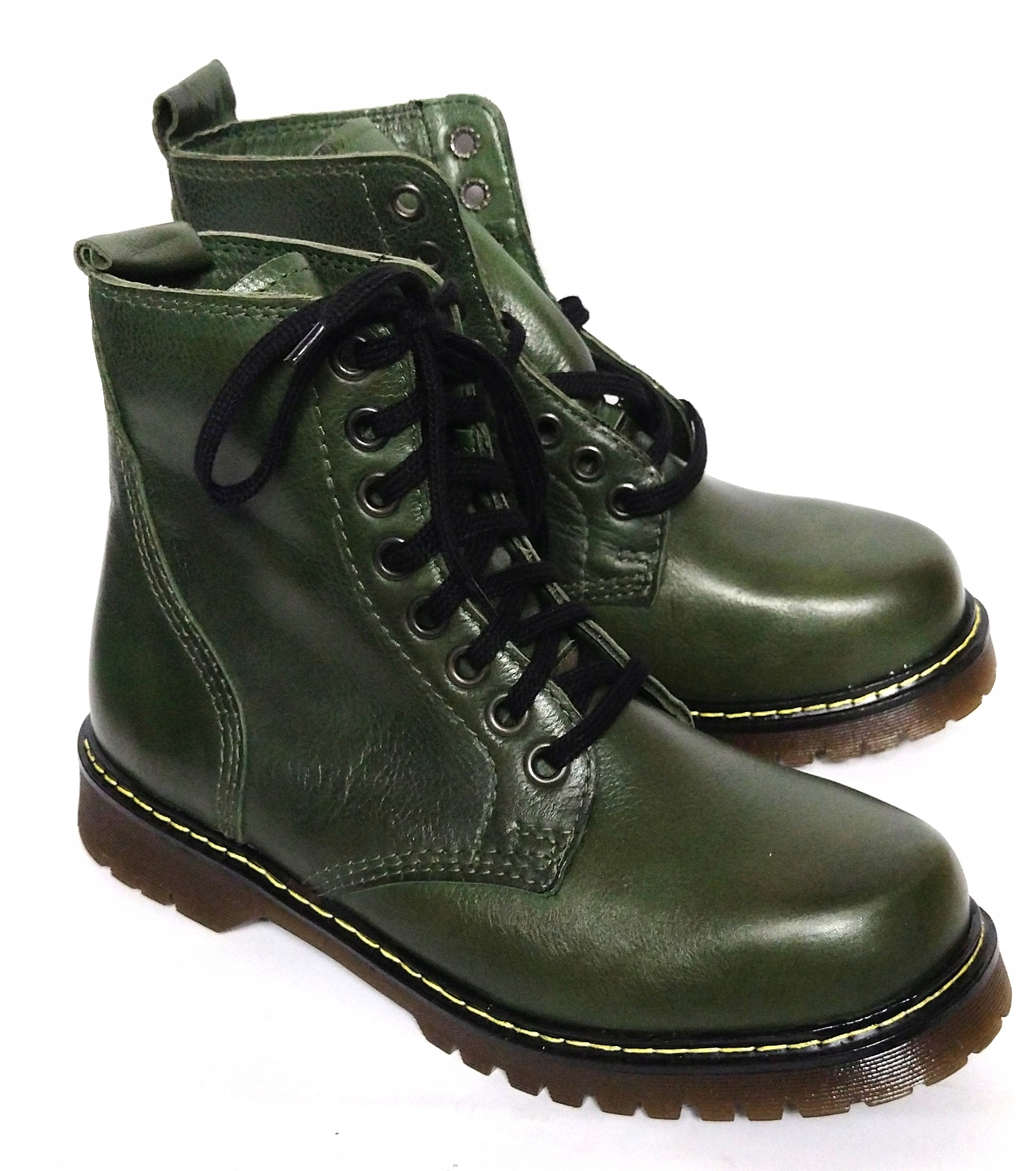 RAF-DOR GLANY SZNUROWANE SZTYBLETY OFICERKI SKÓRA NATURALNA 971